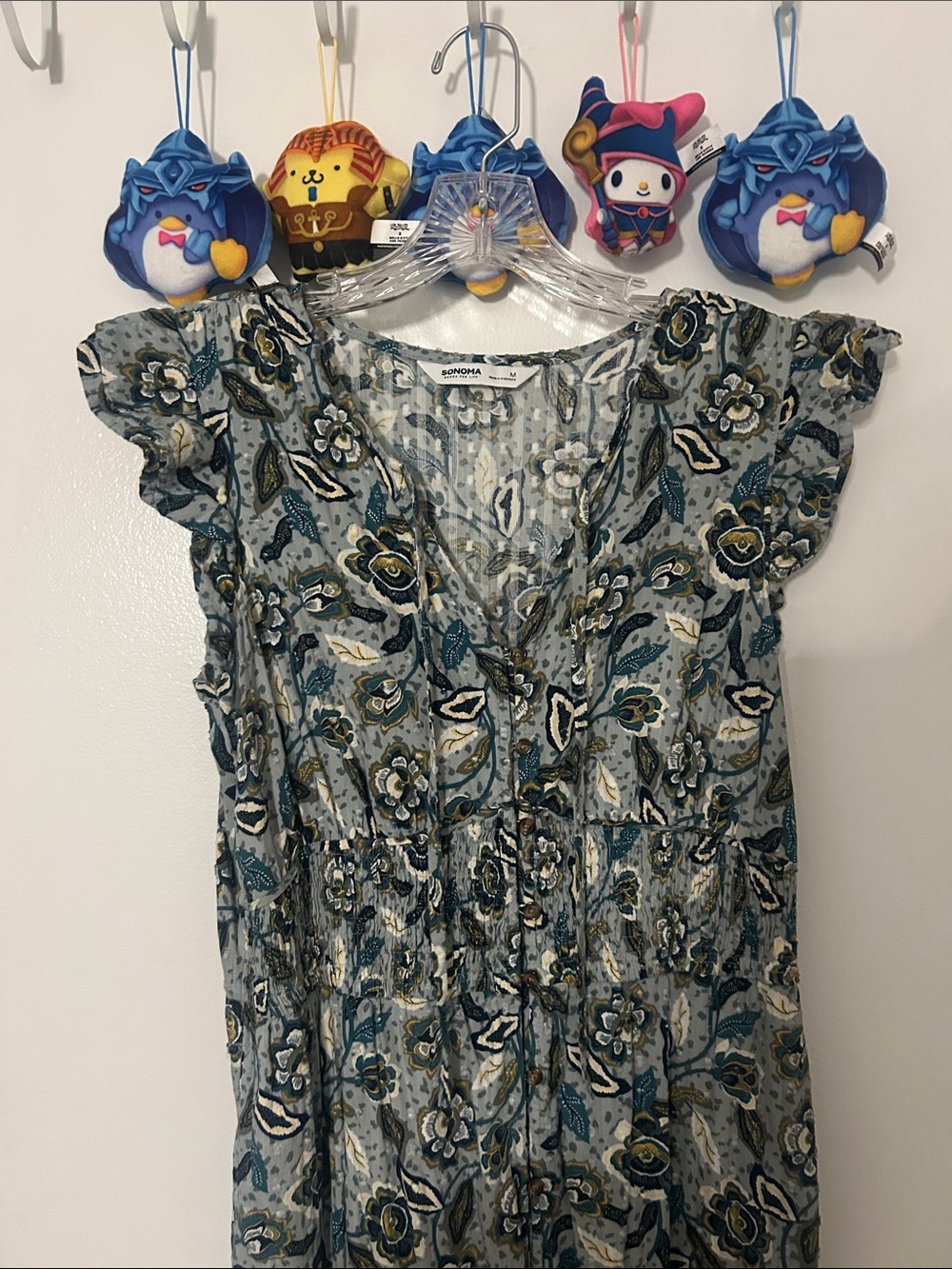 Sonoma Women's Blue Floral Maxi Dress - Lightweight Summer Style - Picture 2 of 4